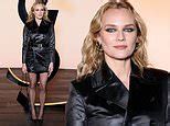 diane kruger sexy|Diane Kruger, 47, looks sexy in satin black for YSL show during。